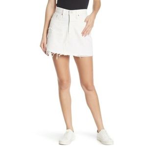 Levi Strauss White Denim Mini Skirt